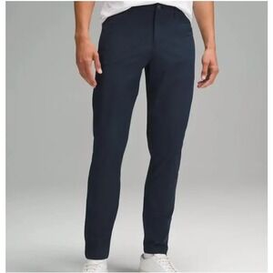 Lululemon ABC Slim-Fit 5 Pocket Pants Size 30 Navy Blue Warpstreme Chino 30"